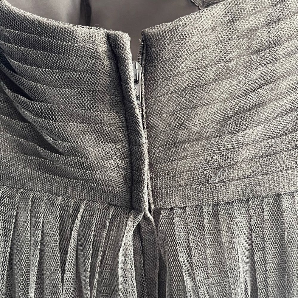 Jenny Yoo Collection Grey Strapless Dress - Picture 7 of 10